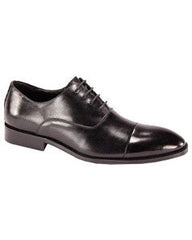 de los hombres Cuero Cordón - arriba Oxford Vestir Zapatos Negro SKU*SD16