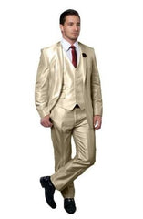 Traje de boda color champán para hombre - Color de verano: crema