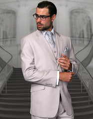 Trajes De Dombre Para Boda - Trajes De Novio - Traje Para Hombre - Ash Grey Suit