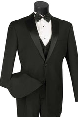 Trajes De Hombre Para Boda - Trajes Para Novio - Black 2 button Suit