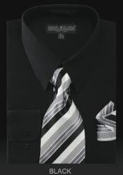 Camisa de Etiqueta Masculina - LAZO SUPERIOR Negros SKU*JN7822