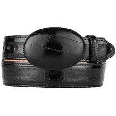 Original Black Eel Skin Western Style Belt