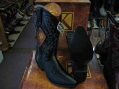 King Exotic Boots Black Western Cowboy Dress Cowboy Botas De Mantarraya - Mantarraya Boots Cheap Priced For Sale Online Snip Toe Genuine Stingray Mantarraya Skin Skin EE+