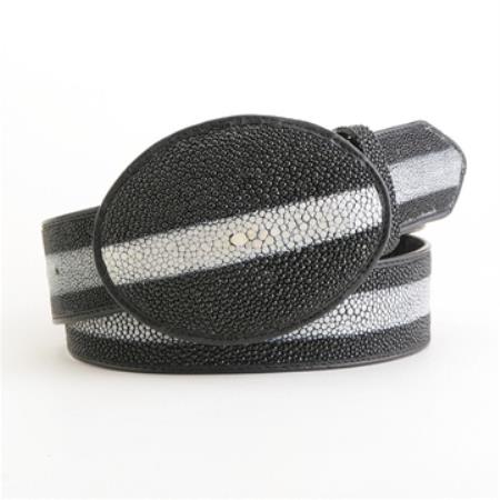 Black Stingray Rowstone Belt