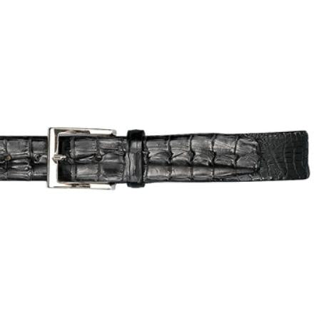 Black Genuine Hornback Belt