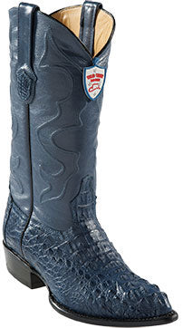 Wild West Blue Jean J-Toe Caiman ~ World Best Alligator ~ Gator Skin Hornback Cowboy Boots