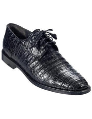 Men's Los Altos Boots Black Genuine Caiman Oxford