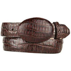 Original Caiman Belly Skin Western Style Brown Belt