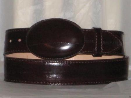 Genuine Authentic Faded Brown Eel Skin Western Cowboy Belt