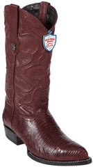 Maroon ~ Wine Color Teju Lizard Cowboy Boots