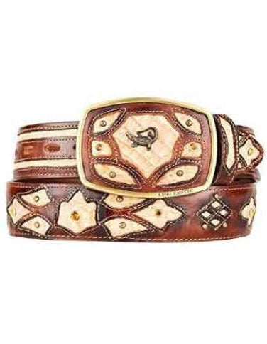 Burnished Original Caiman Belly Skin Fashion Western Belt Oryx