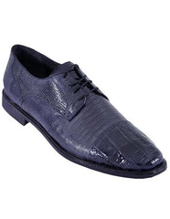 Men's Los Altos Boots Navy Genuine Teju Lizard And Caiman Oxford