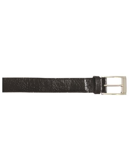 Cinto Vaquero Negro Cinto De Avestruz - Cinto Vaquero Black All-Over Genuine Ostrich Belt