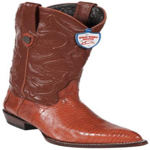 Wild West Cognac Teju Lizard Cowboy Boots