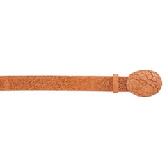 Cognac & Silver Menudo Belt