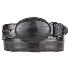 Original Eel Skin Western Style Belt Gray