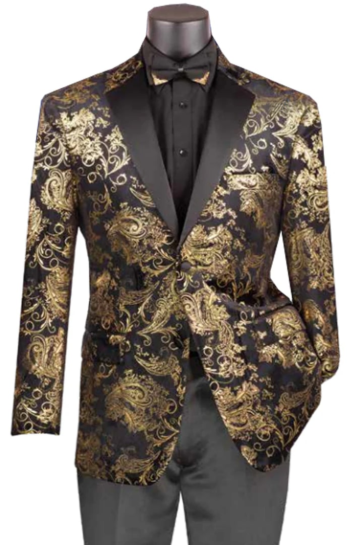 Trajes De Hombre Para Boda - Trajes Para Novio - Gold Fully Lined Suit