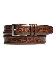 Mezlan Belts Brand Men's Genuine Crocodile Sport   Cinturon De Cocodrilo