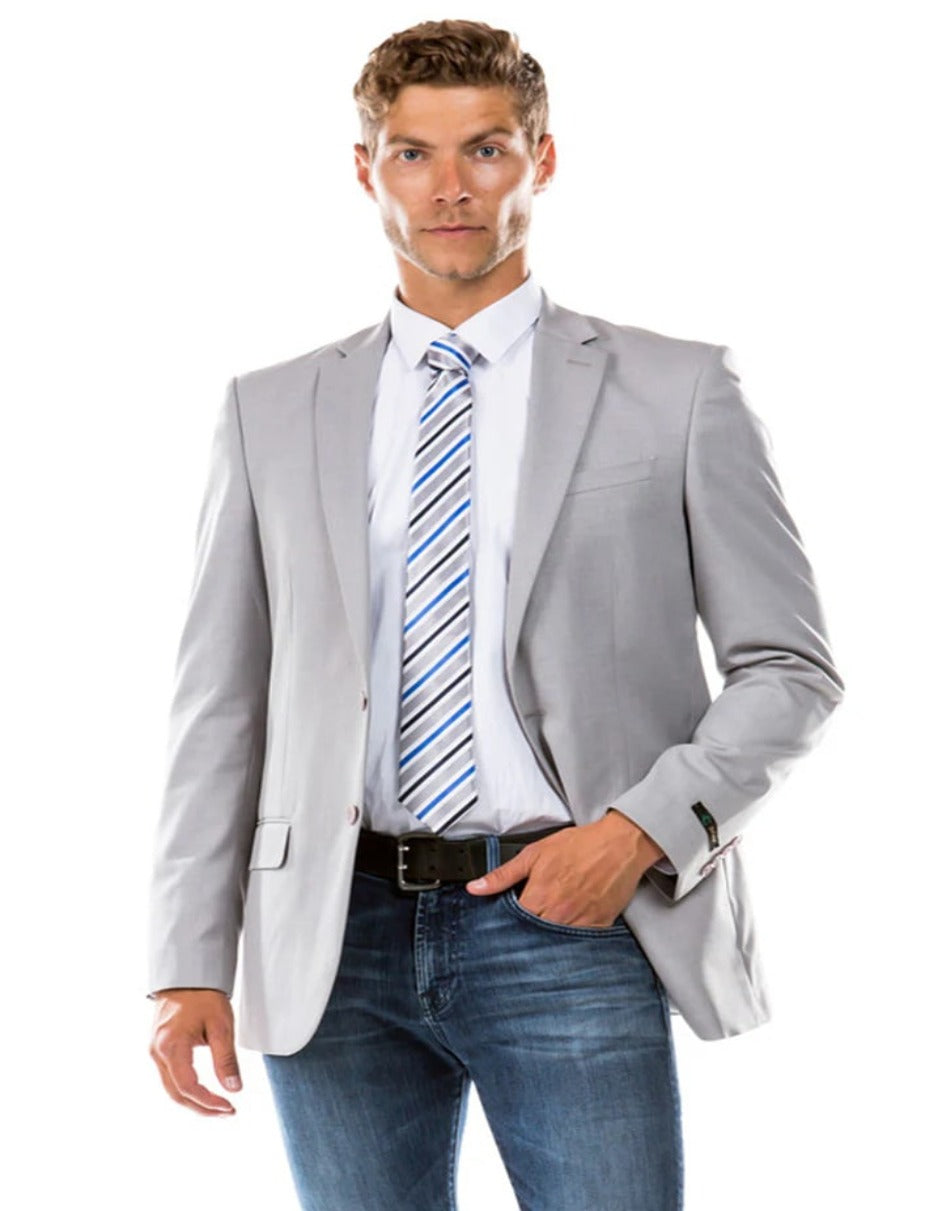 Traje gris claro - Traje gris plateado para boda - Traje de diseñador para hombre con chaqueta gris claro