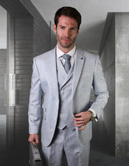 Trajes De Dombre Para Boda - Trajes De Novio - Traje Para Hombre - Powder Blue Suit