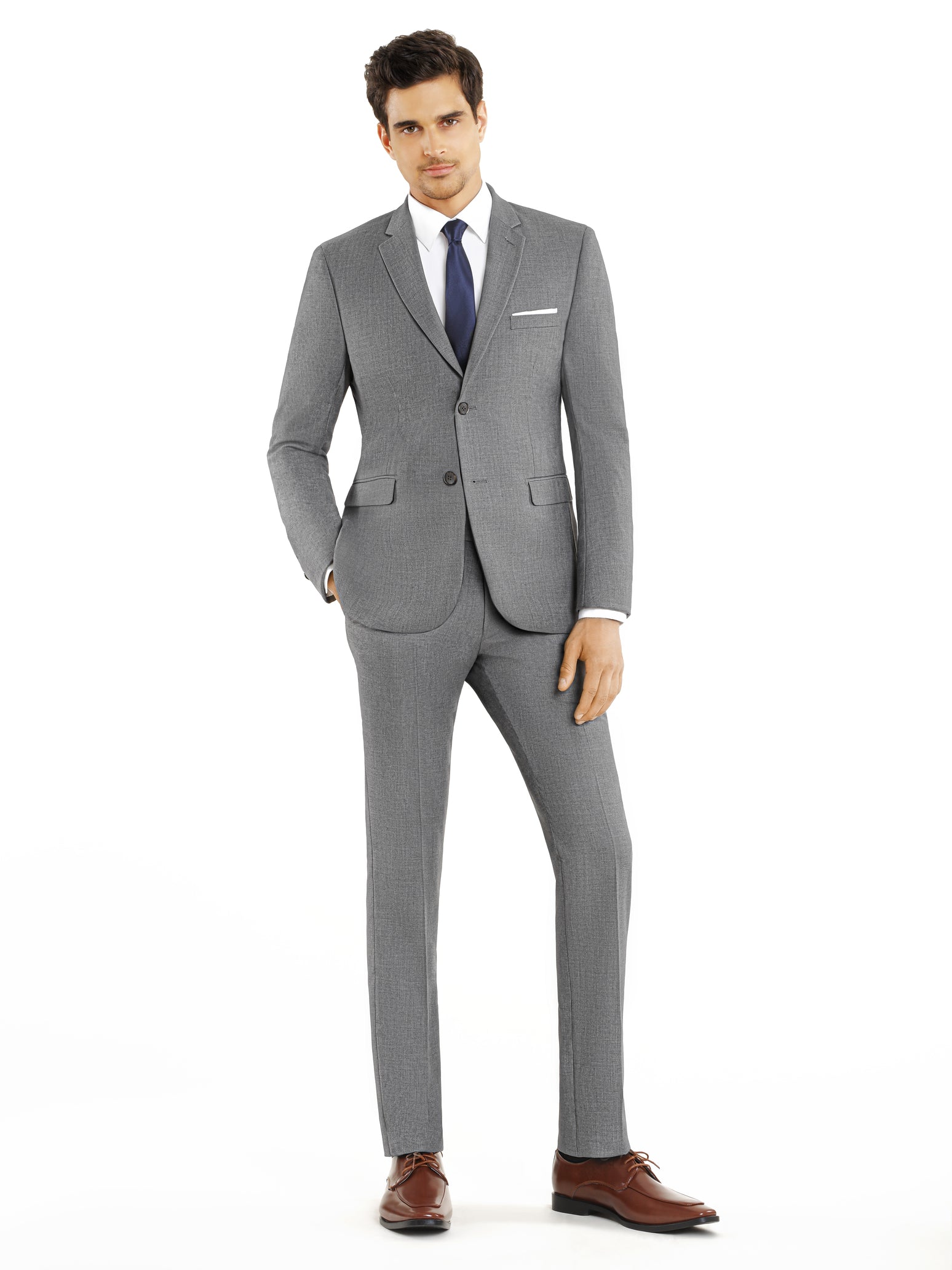 Western Suit - Trajes Para Hombres - Cowboy Formal Attire - Trajes De Novio - Light Grey Suit