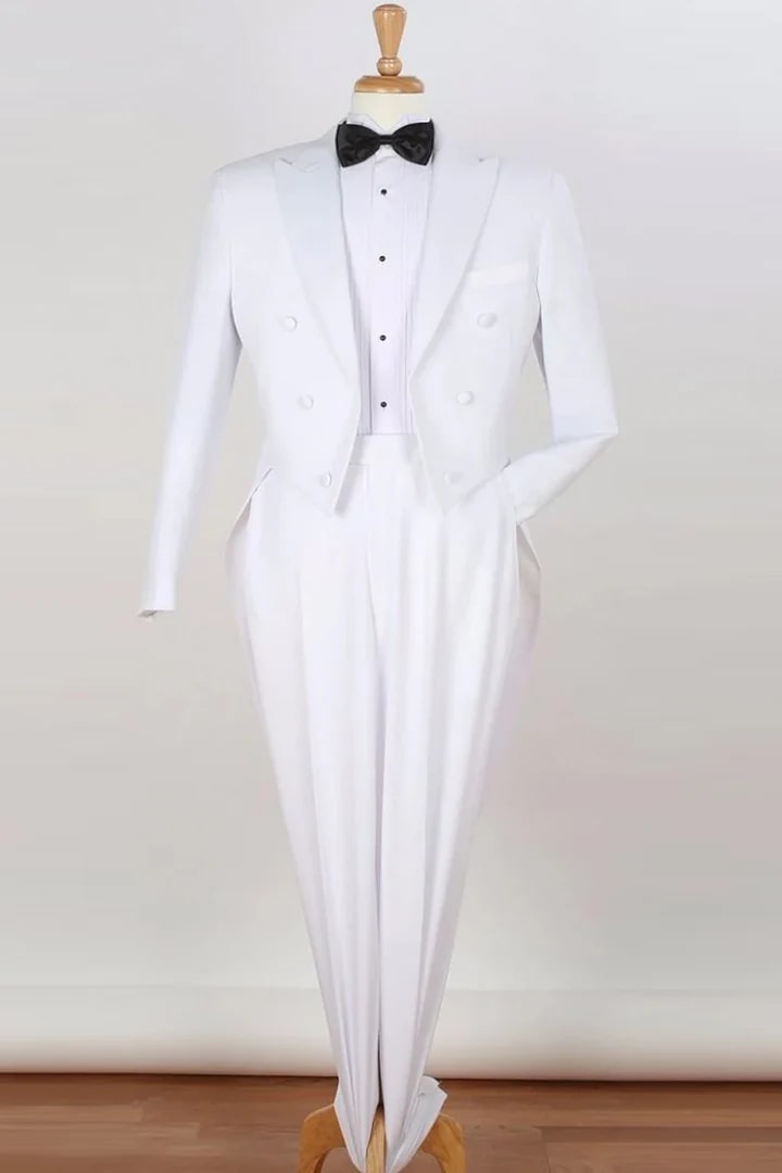 Trajes De Hombre Para Boda - Trajes Para Novio - White fit Suit