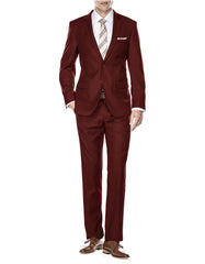 Trajes De Dombre Para Boda - Trajes De Novio - Traje Para Hombre - Solid Burgundy Suit