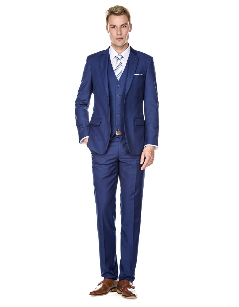 Trajes De Dombre Para Boda - Trajes De Novio - Traje Para Hombre -  Indigo Savvy Suit