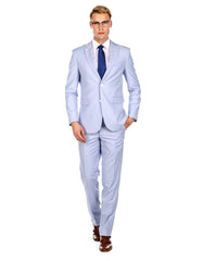 Trajes De Dombre Para Boda - Trajes De Novio - Traje Para Hombre - Light Blue Skinny Suit