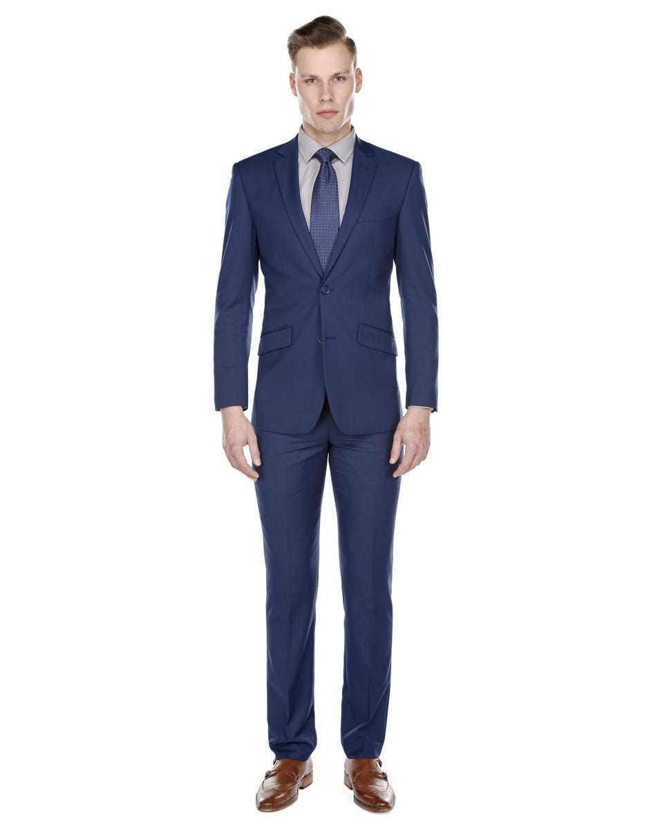 Trajes De Dombre Para Boda - Trajes De Novio - Traje Para Hombre - Indigo Blue Summer Suit