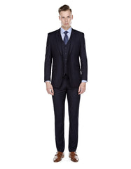 Trajes De Dombre Para Boda - Trajes De Novio - Traje Para Hombre - Dark Navy Blue Slim Fit Suit