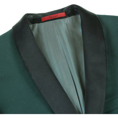 Trajes De Hombre Para Boda - Trajes Para Novio - Hunter Green Fully Lined Suit