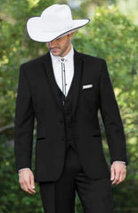 Trajes Vaqueros Para Boda - Traje Vaquero Para Hombre - Black Suit