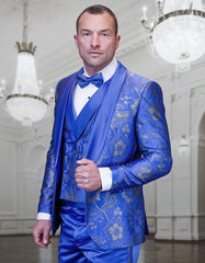 Trajes De Dombre Para Boda - Trajes De Novio - Traje Para Hombre - Royal Blue Suit