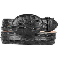 Men's Black Gator Skin Print Western Style Belt