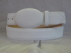 Genuine Authentic White Deer Western Cowboy Belt