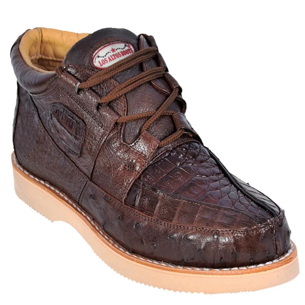 Zapatos De Avestruz Originales Para Hombre - Zapato Piel Caiman y Avestruz