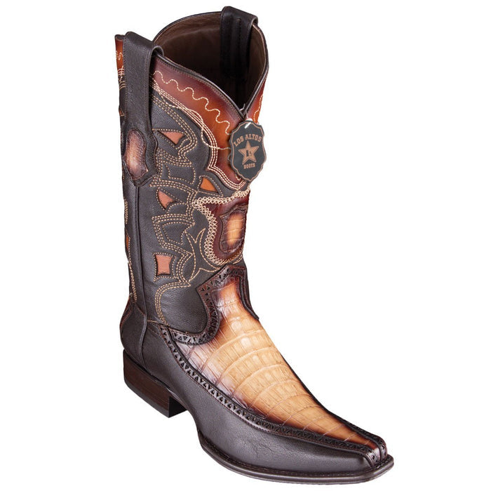 Botas de Cocodrilo Caiman con Venado Horma Europea LAB