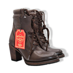 Botas Cortas de Cuero Belmont para Mujer en Horma Oval