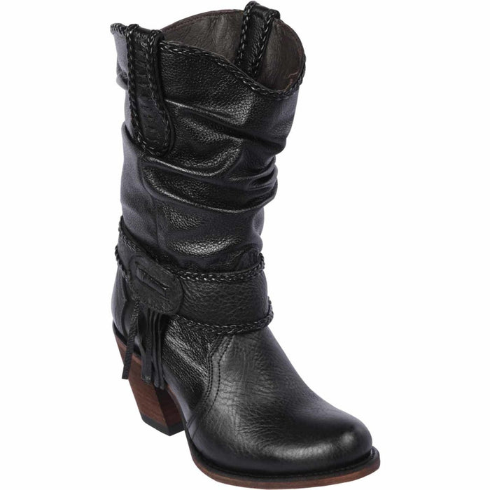 Botas Cortas de Cuero para Mujer en Horma Oval