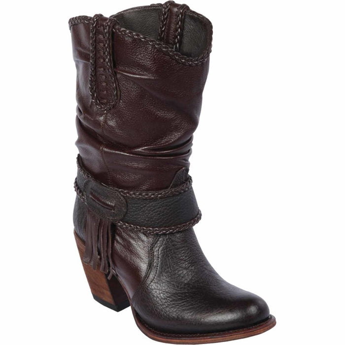 Botas Cortas de Cuero para Mujer en Horma Oval