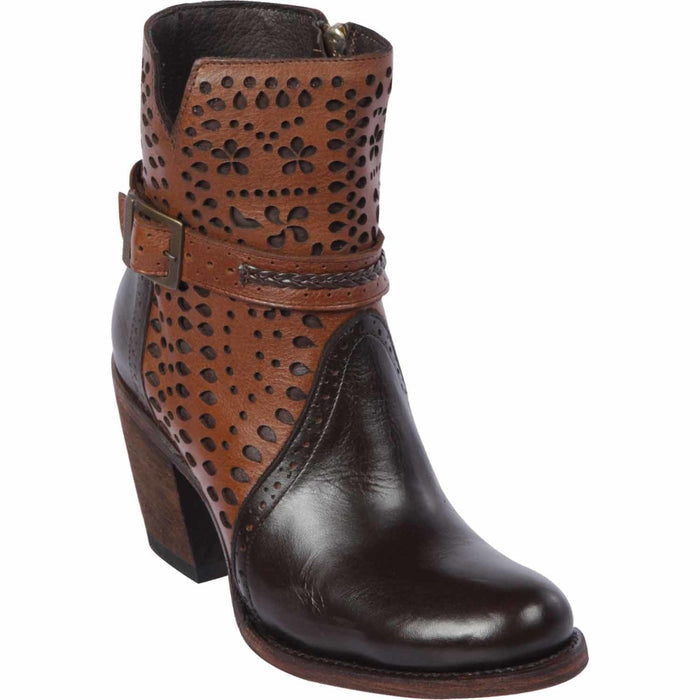 Botas Cortas de Cuero para Mujer en Horma Oval