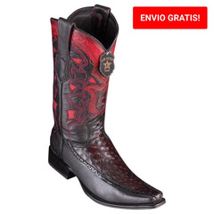 Botas de Avestruz con Venado Horma Europea