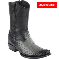 Botas de Avestruz Cortas Horma Dubai