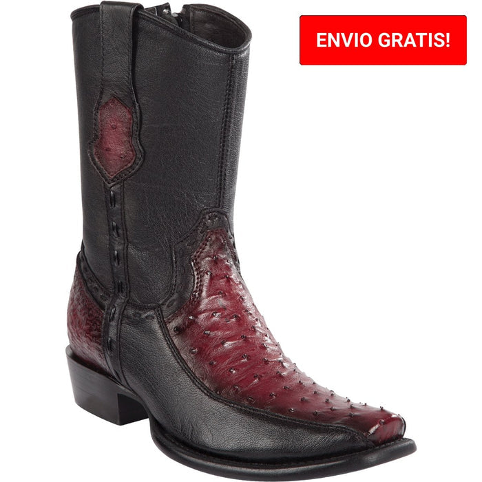 Botas de Avestruz Cortas Horma Dubai