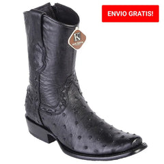 Botas de Avestruz Original Cortas Horma Dubai KE