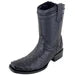 Botas de Avestruz Original Horma Cuadrada con Zipper WD