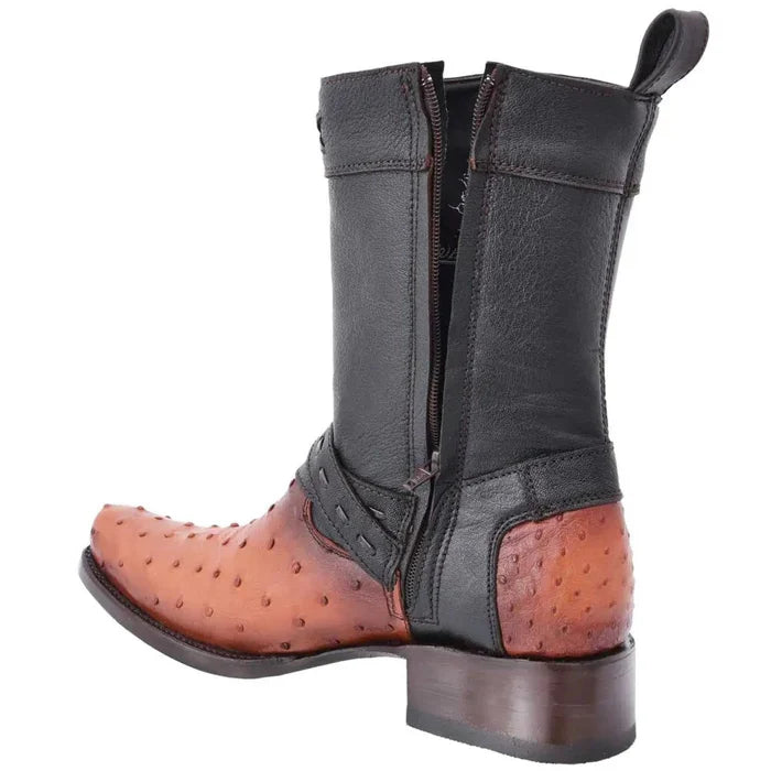 Botas de Avestruz Original Horma Cuadrada WD