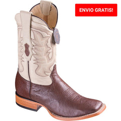 Botas de Avestruz Panza Suave Horma Ancha LAB