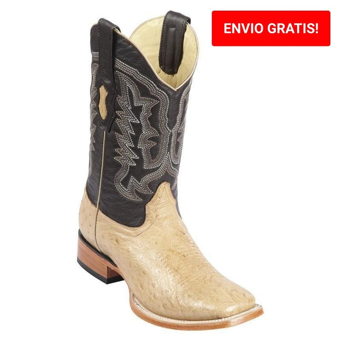 Botas de Avestruz Panza Suave Horma Ancha LAB